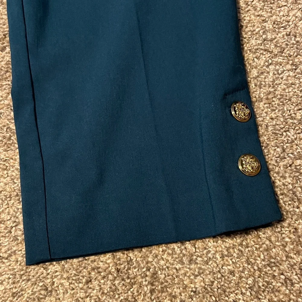 Counterparts Teal Pants with Gold Accents - Picture 6 of 11